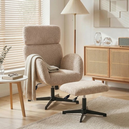 Homcom swivel armchair - swivel,