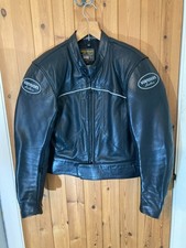 Vanson Premium Quality Leather Motorcycle Jacket 42", Beautiful, worn 4 times
