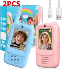 2Pack Video Walkie Talkies for Kids Facetime Video Walkie Talkie Camping Hiking