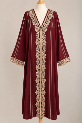 Shein burgundy embroidered - shein,