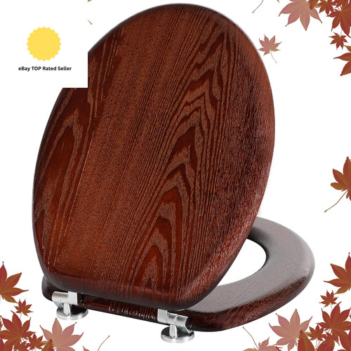 Natural wooden toilet seat - natural,