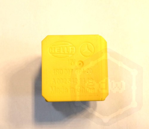 Mercedes yellow pin - mercedes, a