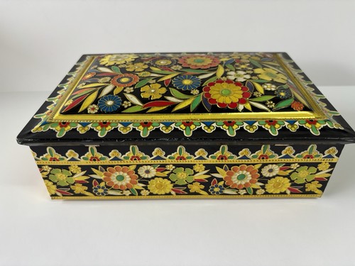 Vtg embossed floral decorative - embossed,