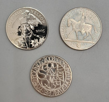 UK 5 Pound Coins Bundle x3 Nelson 2005/2002/2003 Jubilee Used Money Collectable