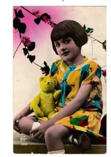 Children. Girl with Teddy