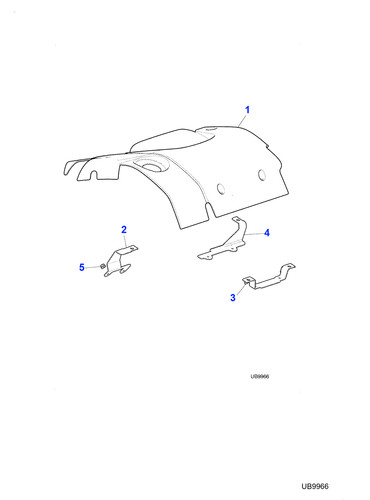 Jaguar engine cover bracket - engine,