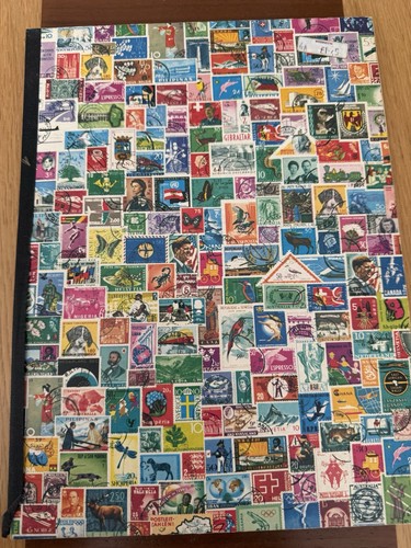 World stamp collection pages - world,
