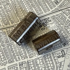 Vintage Owzthat Rolling Cricket Dice Pair As Found