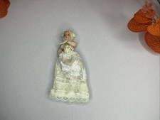 1:12 Scale Porcelain Baby Doll in Christening Gown – Victorian Style