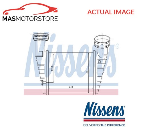 Intercooler radiator nissens - intercooler,