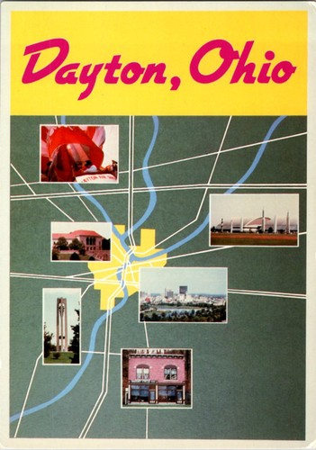 Dayton postcard landmarks - dayton, oh