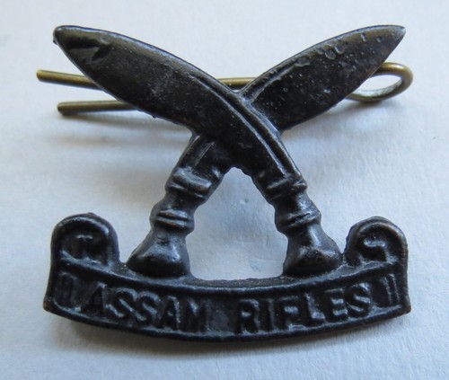 Military blackened badge - blackened, assam