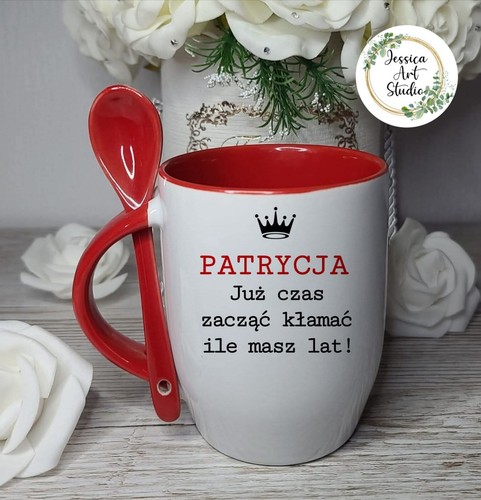 Mug with spoon birthday gift - mug,