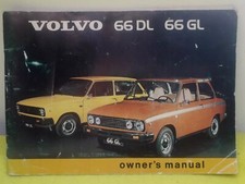 VOLVO 66 DL GL 1.1 1.3 SALOON ESTATE 78 PAGE OWNERS HANDBOOK  1975  VG