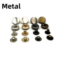 Heavy Duty Poppers Snap Fasteners Press Stud Sewing Leather Craft DIY 100 Sets