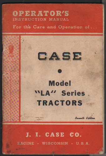 Original operators instruction - original,