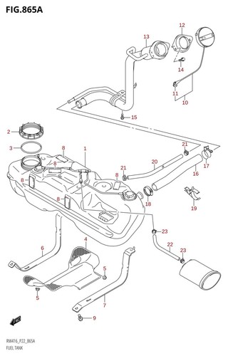 Suzuki genuine fuel - genuine, filler