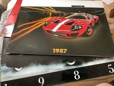 3 Rare Vintage Ford Car 80’s Calendars 85 87 88 All The Classic Super cars