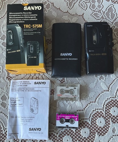 Sanyo microcassette recorder - microcassette,