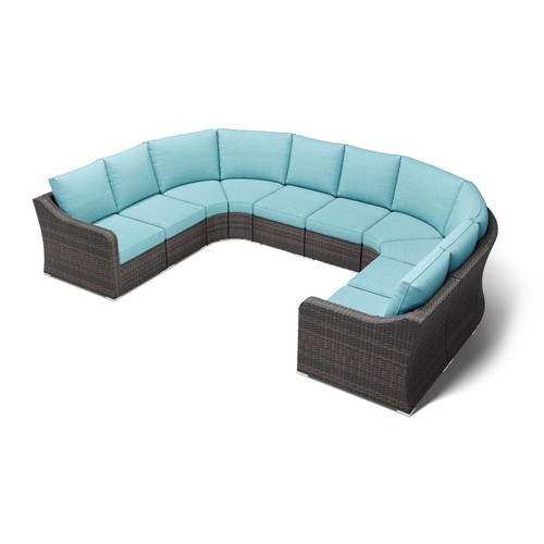 Aoodor patio sectional sofa - patio,