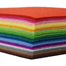 42pcs Felt Fabric Sheet 4x4