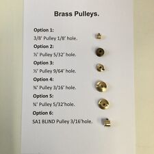 Model Steam Brass Pulleys