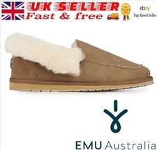 EMU Australia Platinum Murray Mens suede slipper Chestnut FREE CARRIAGE