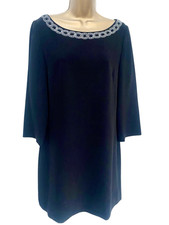 HOBBS Black Tunic Dress Size