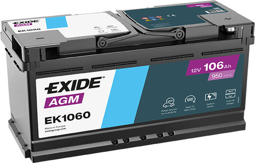 Ek1060 exide agm car - exide,