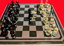 Stunning Bohemian Czech Crystal Chess Set