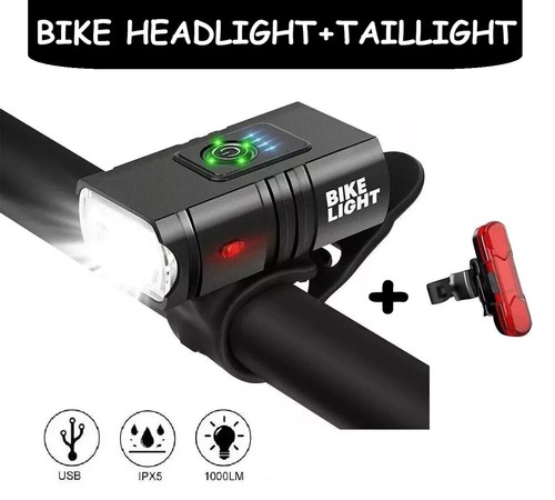 Led mountain bike light usb - led,