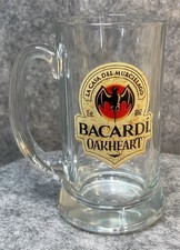 Bacardi Oakheart Rum  Stein Style Glasses 