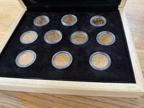 Gold sovereign coins - 10,