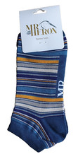MR HERON Mens Blue Stripe