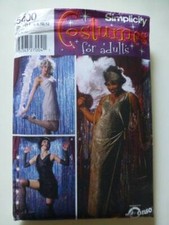 SIMPLICITY 5400 MISSES' SZ 6-12 20s FLAPPER-CABARET DRESS COSTUME SEWING PATTERN