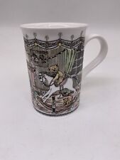 English Fine Bone China - Festive Rocking Horse And Christmas Tree - Coffee Mug