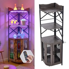 Corner Bar Cabinet Retro Wine