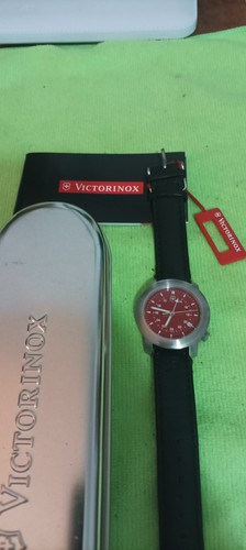 Victorinox gmt red leather - victorinox,