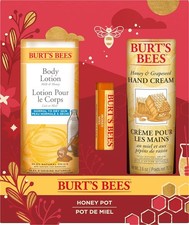 Burt's Bees Honey Gift Set Hand Cream & Body Lotion *Missing Lip Balm*