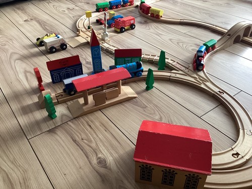 Wooden train set bridges - wooden,
