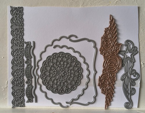 Mixed die set border - set, edge