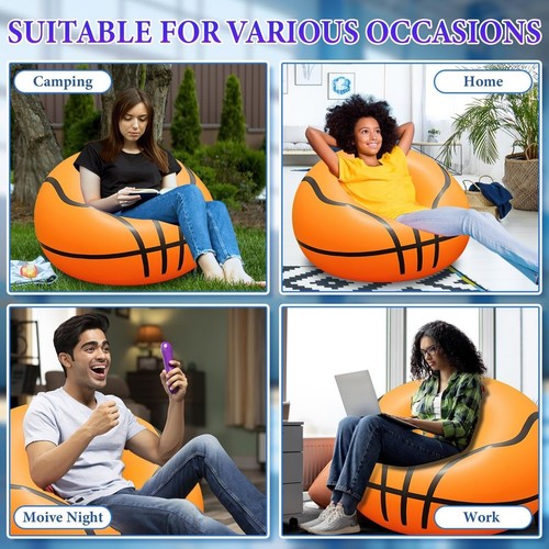 Basketball inflatable beanbag - basketball,