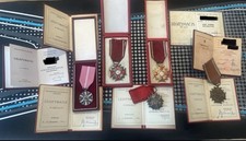 Polish Medals Crosses Of Merits With Dedications Booklets All Grades