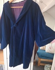 1950s Style Blue Silk Velvet