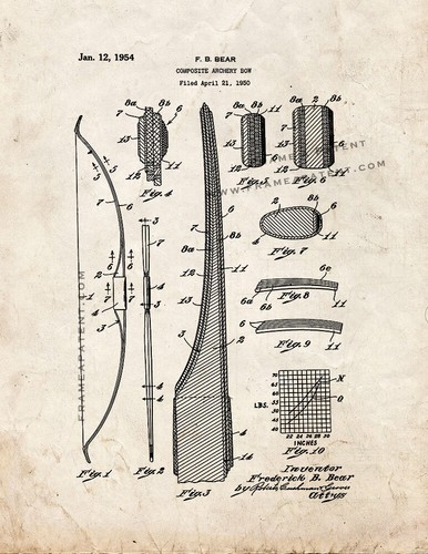 Composite archery bow patent - archery,