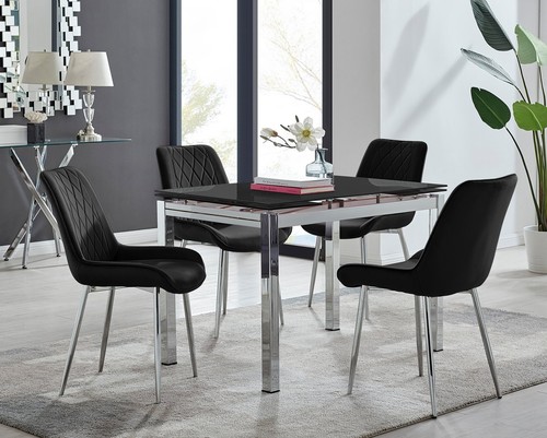 Enna black glass extending - enna,