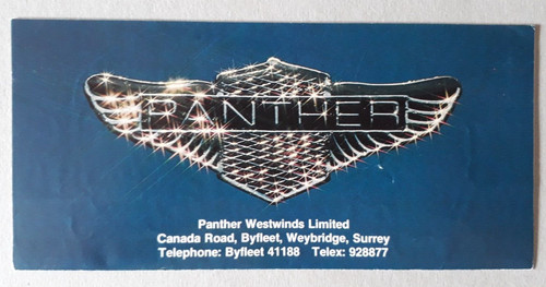 Panther range brochure - brochure, c.1979
