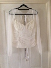 NEW Cream Semi Sheer Stretch