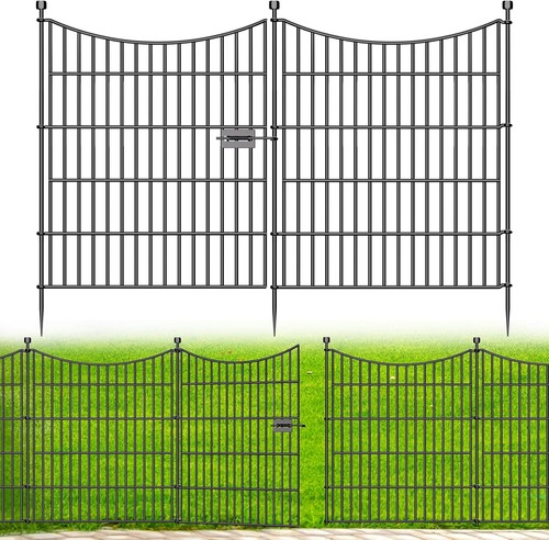 Garden fence with gate - fence, no