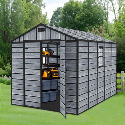 8x10ft plastic garden shed - 8x10ft,